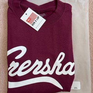 LIMITED EDITION CRENSHAW T-SHIRT - BURGUNDY/WHITE